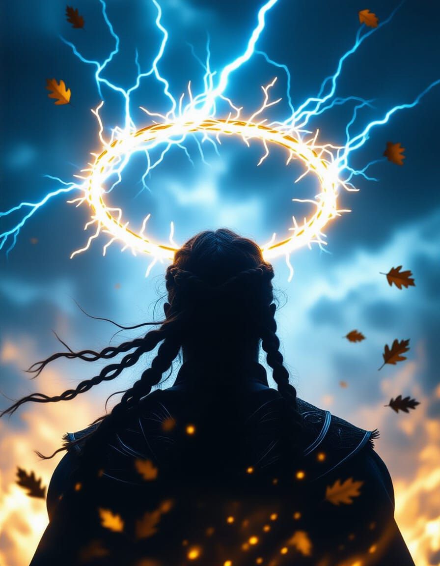 Crackling Lightning Circlet with Sacred Storm Energy