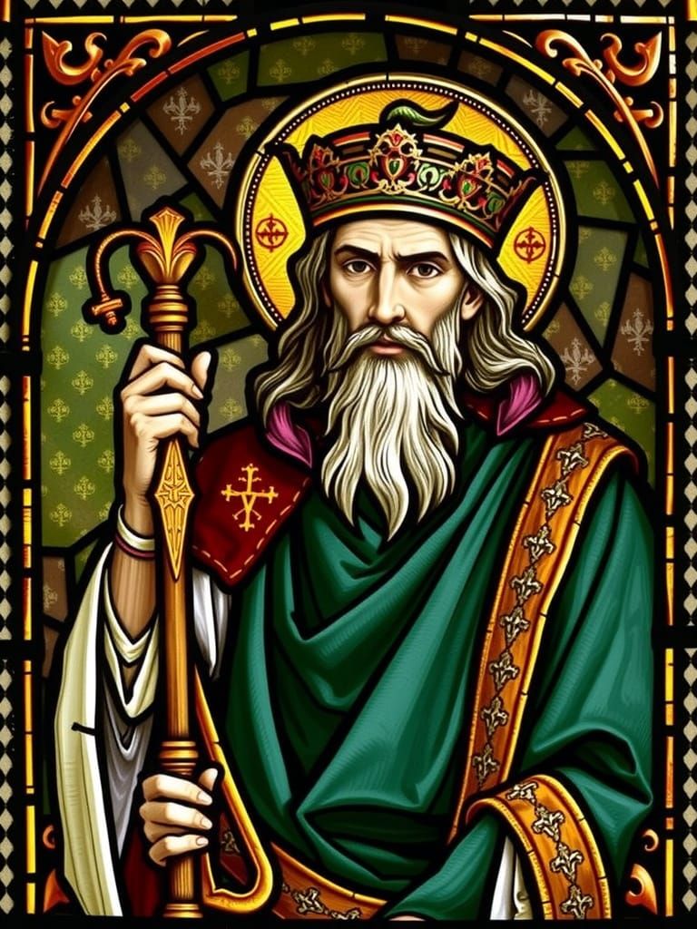 5th Century Breton Saint in Monastic Habit