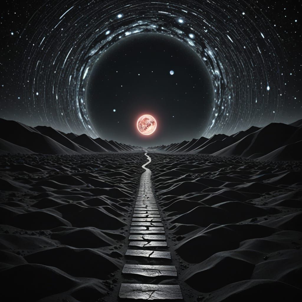 Path to Parallel Universe Under a Black Sun