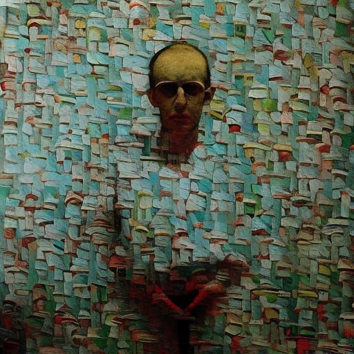 Dreamy Monster Portrait in Pop Art Style