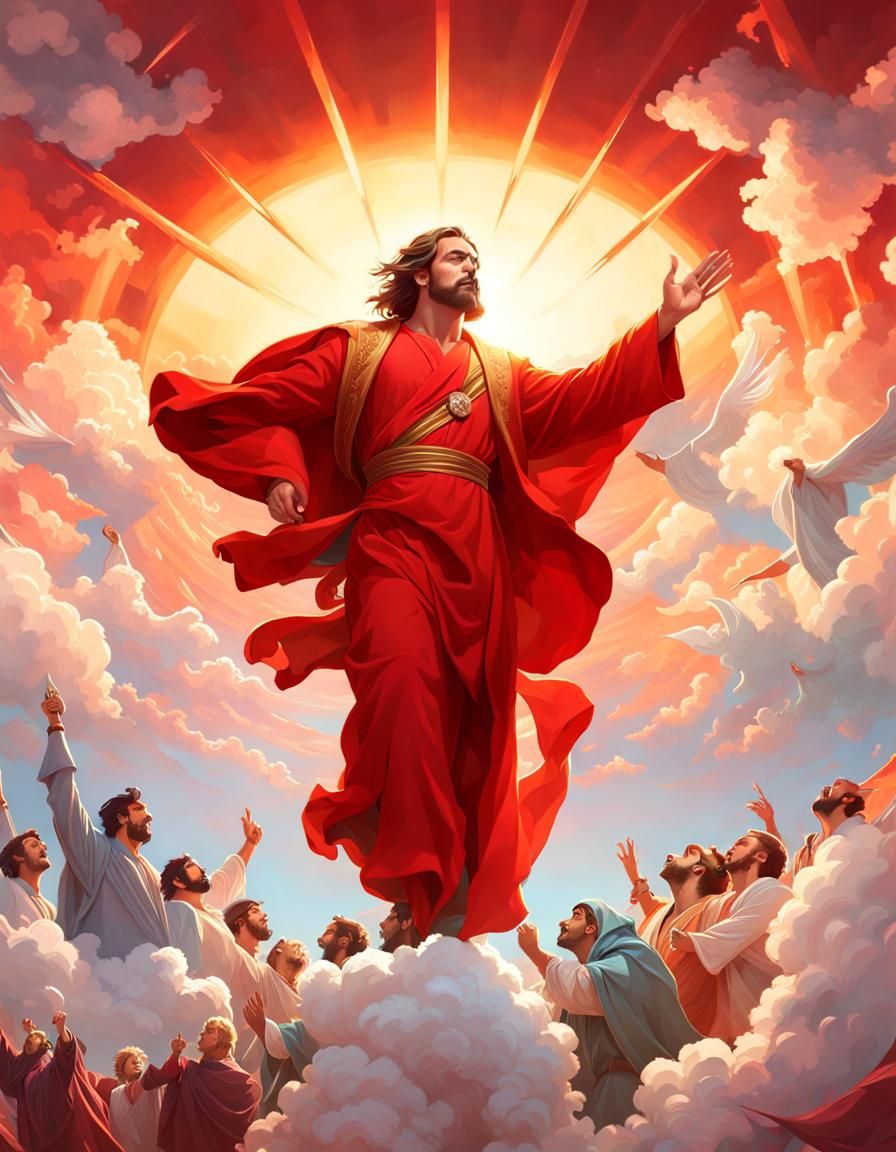 Jesus Christ in Regal Splendor Ascends to Earthly Dominion