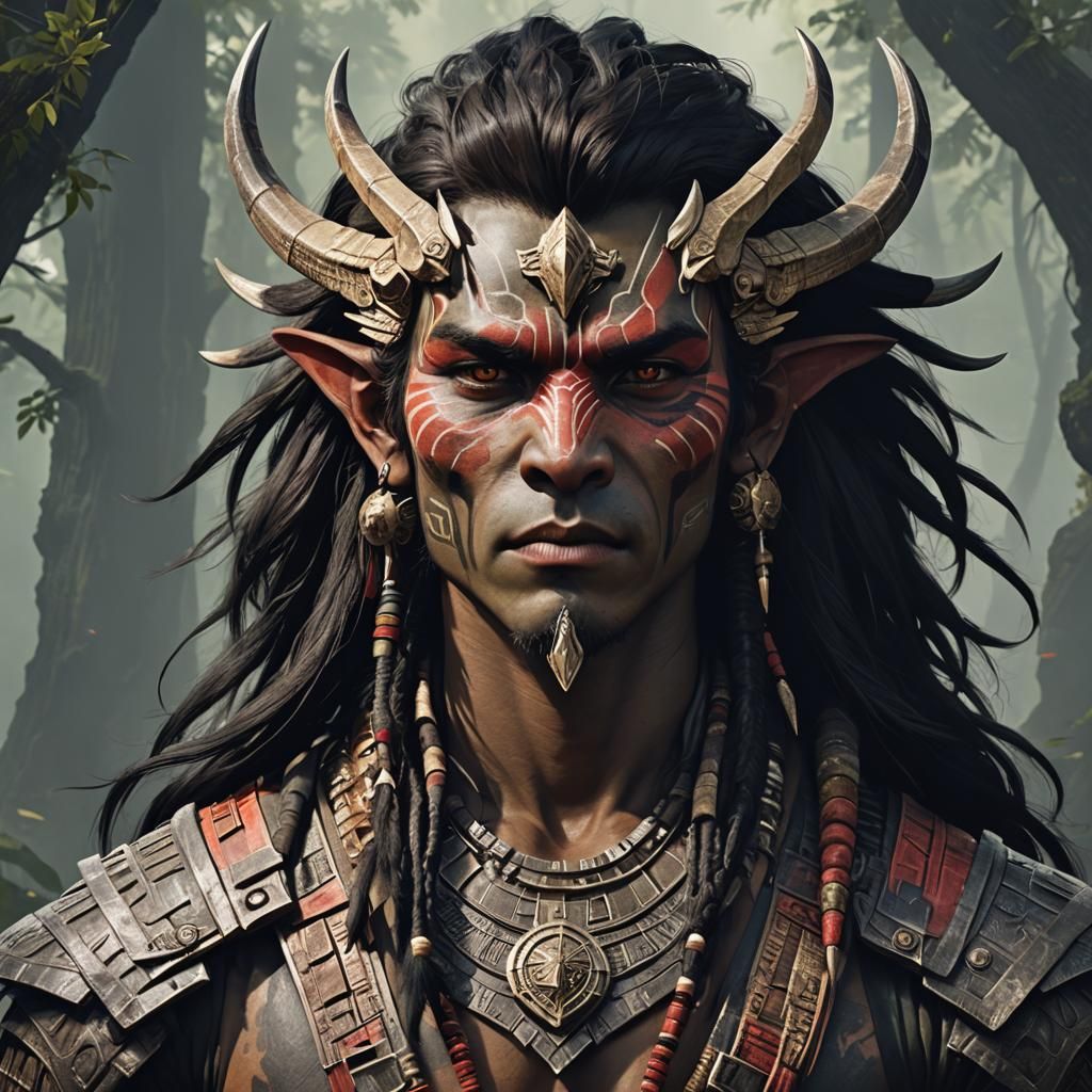 Handsome Yautja Warrior Portrait