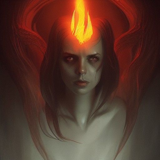 Sinister Soul on Fire: Digital Art