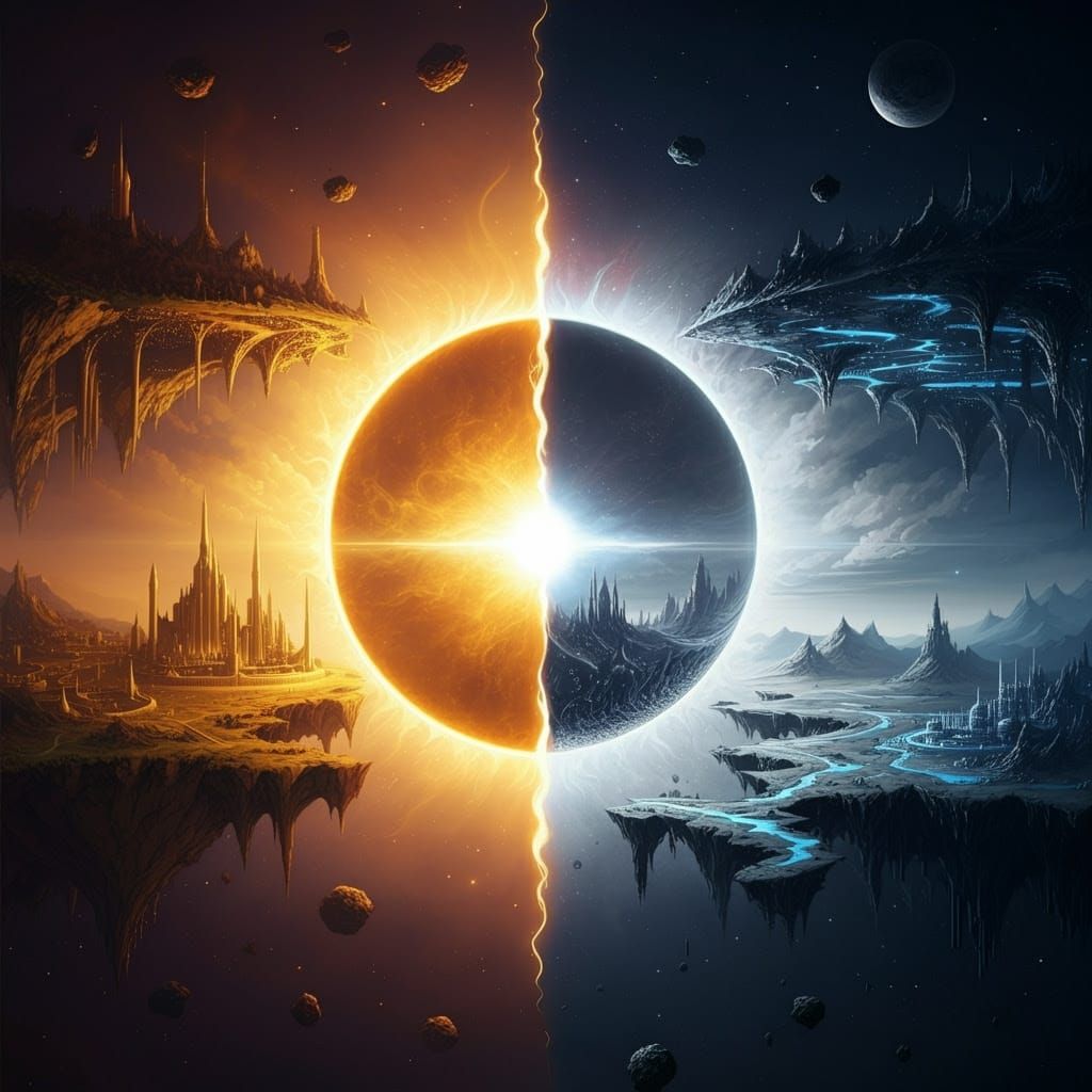 Ethereal Eclipse: Solar Dominion and Lunar Veil Converge