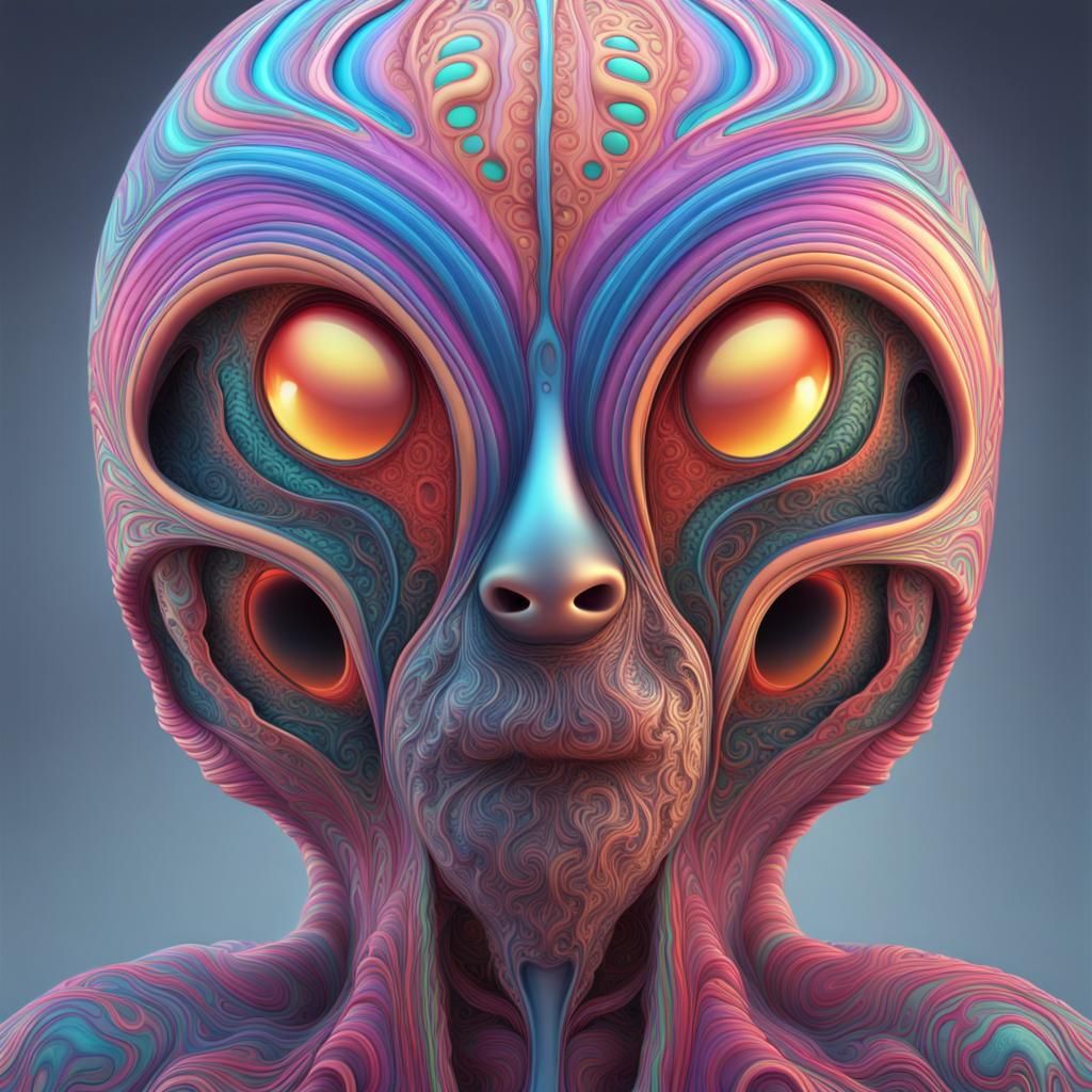 Mystical Pod Emergence: Psychedelic Surrealism