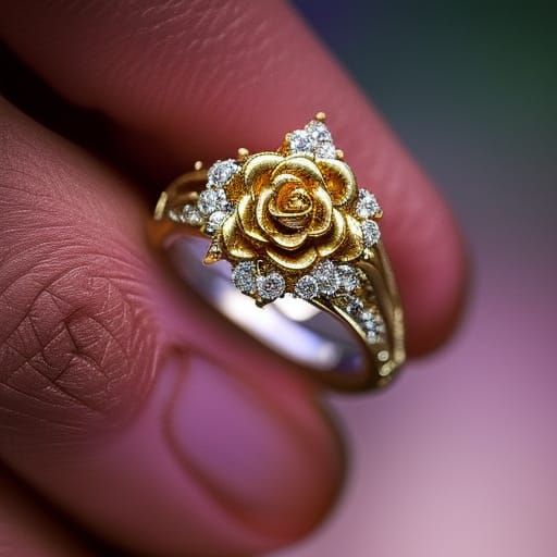 A Golden Rose Ring