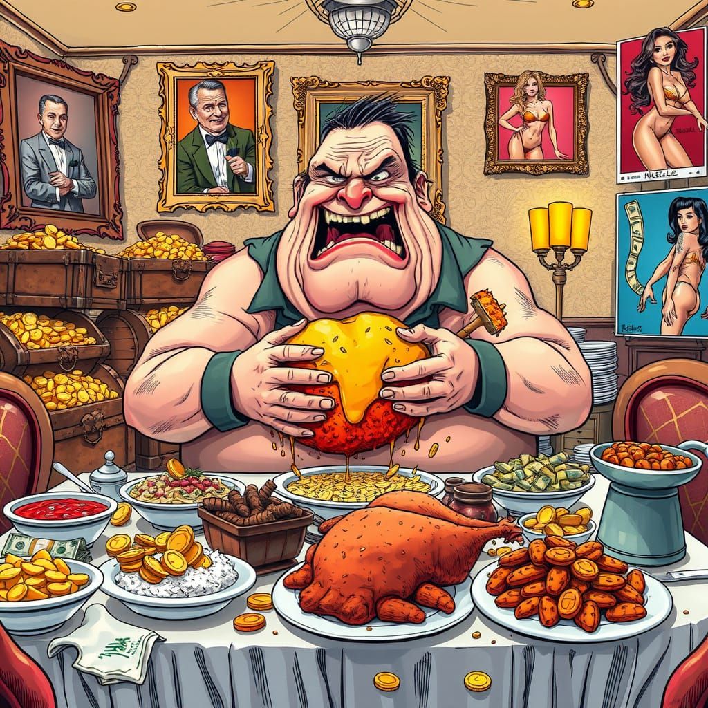 Grotesque Gourmand in Excess