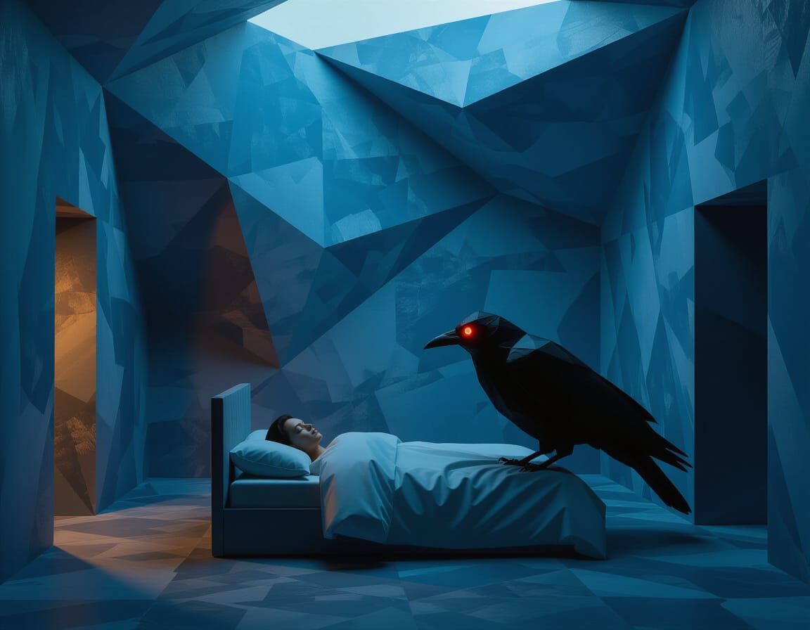 Surreal Bedroom Transforms with Origami Walls and Creepy Cro...