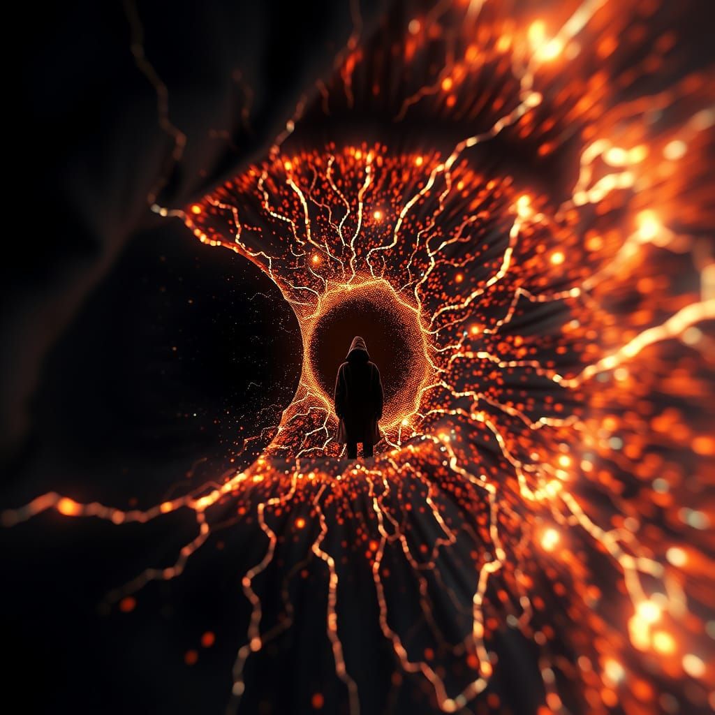 Bio-Data Organism as Bioluminescent Light Sculpture