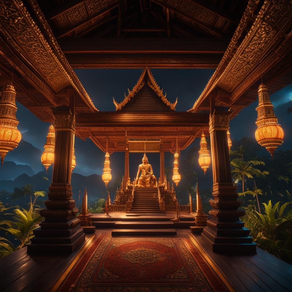 Thailand in 3D Game Cinematic Style