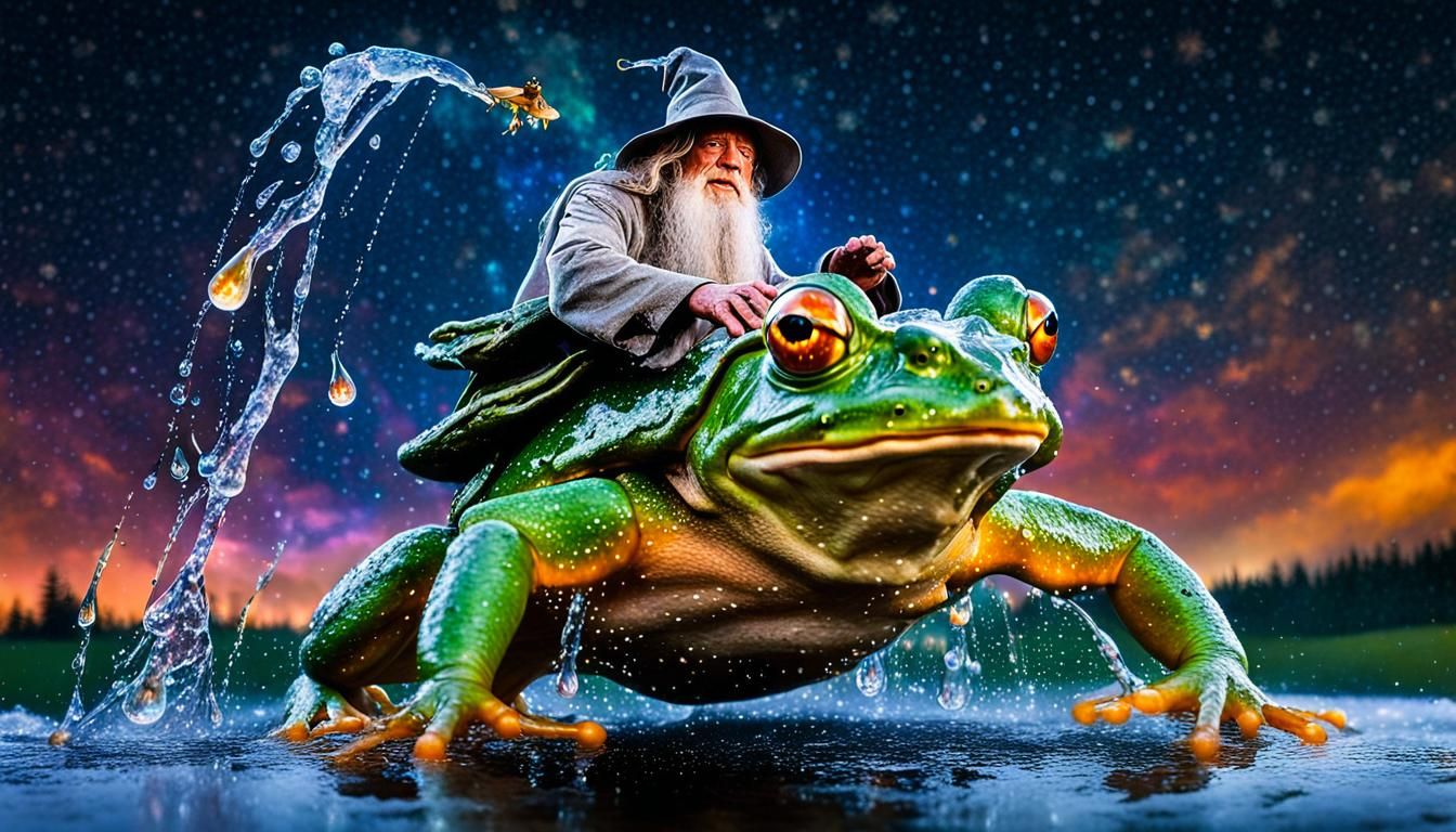 Gandalf Rides a Frog: Impressionist Microphoto