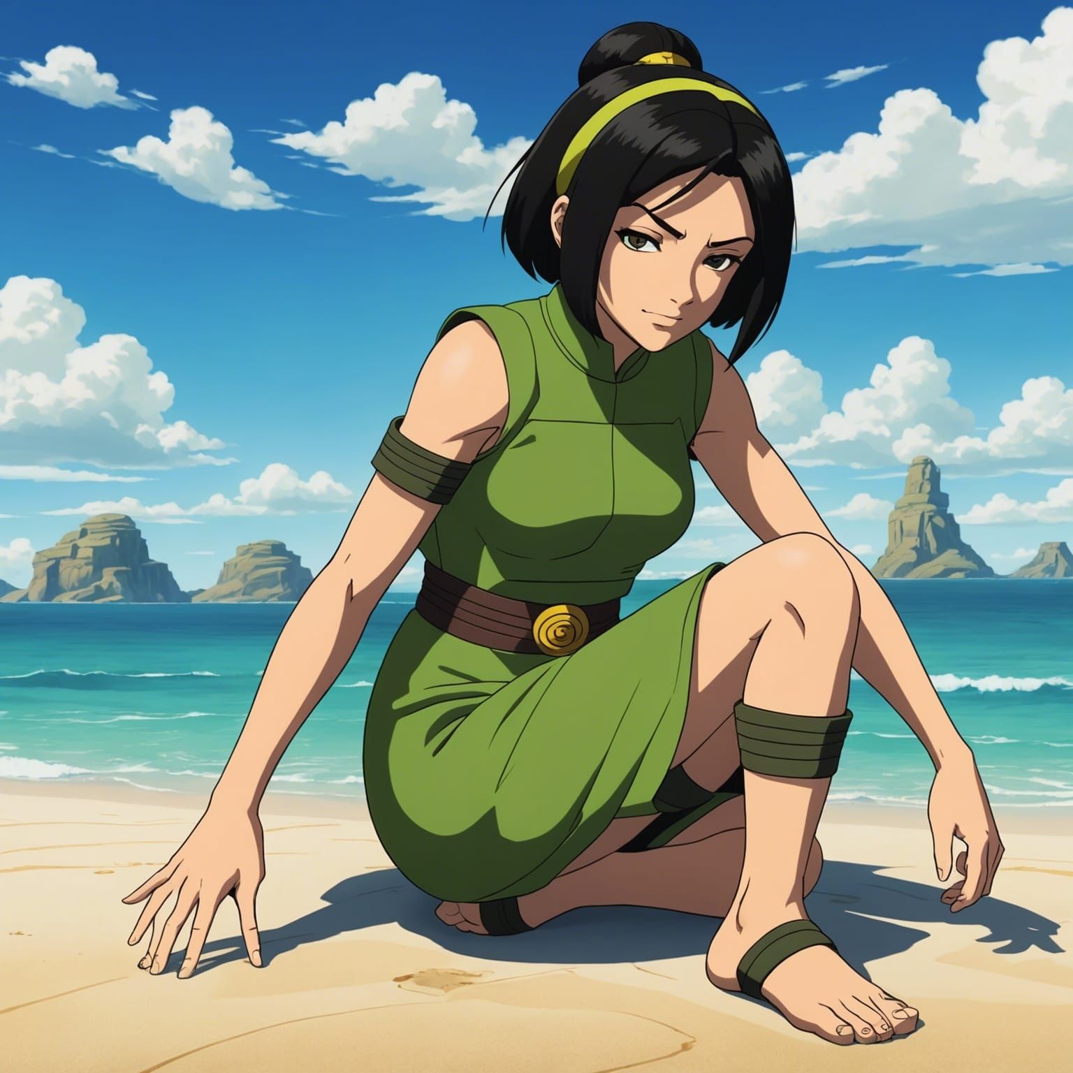 Giantess Toph Beifong feet