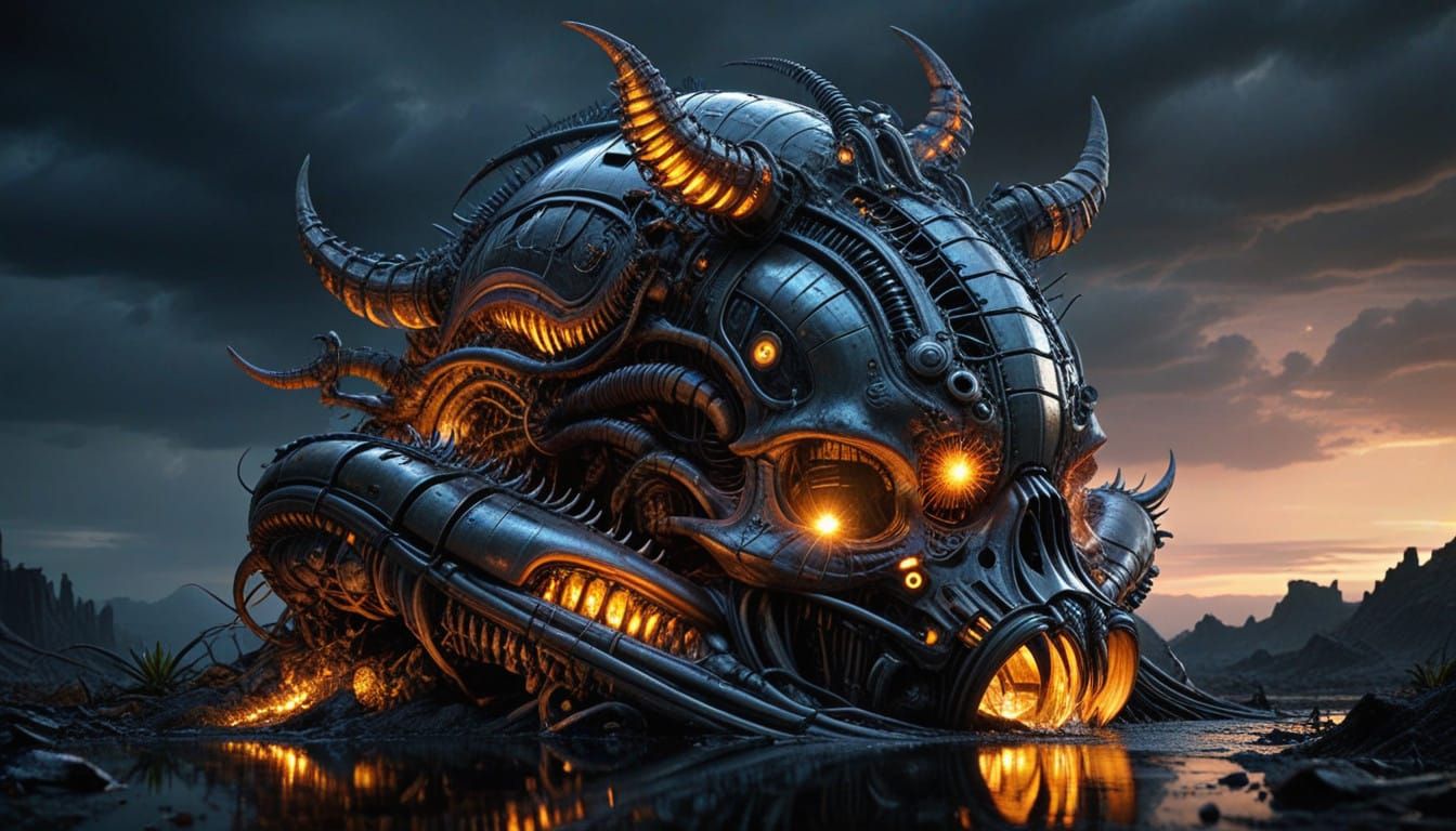 Twisted Biomechanical Wonders in a Post-Apocalyptic Realm