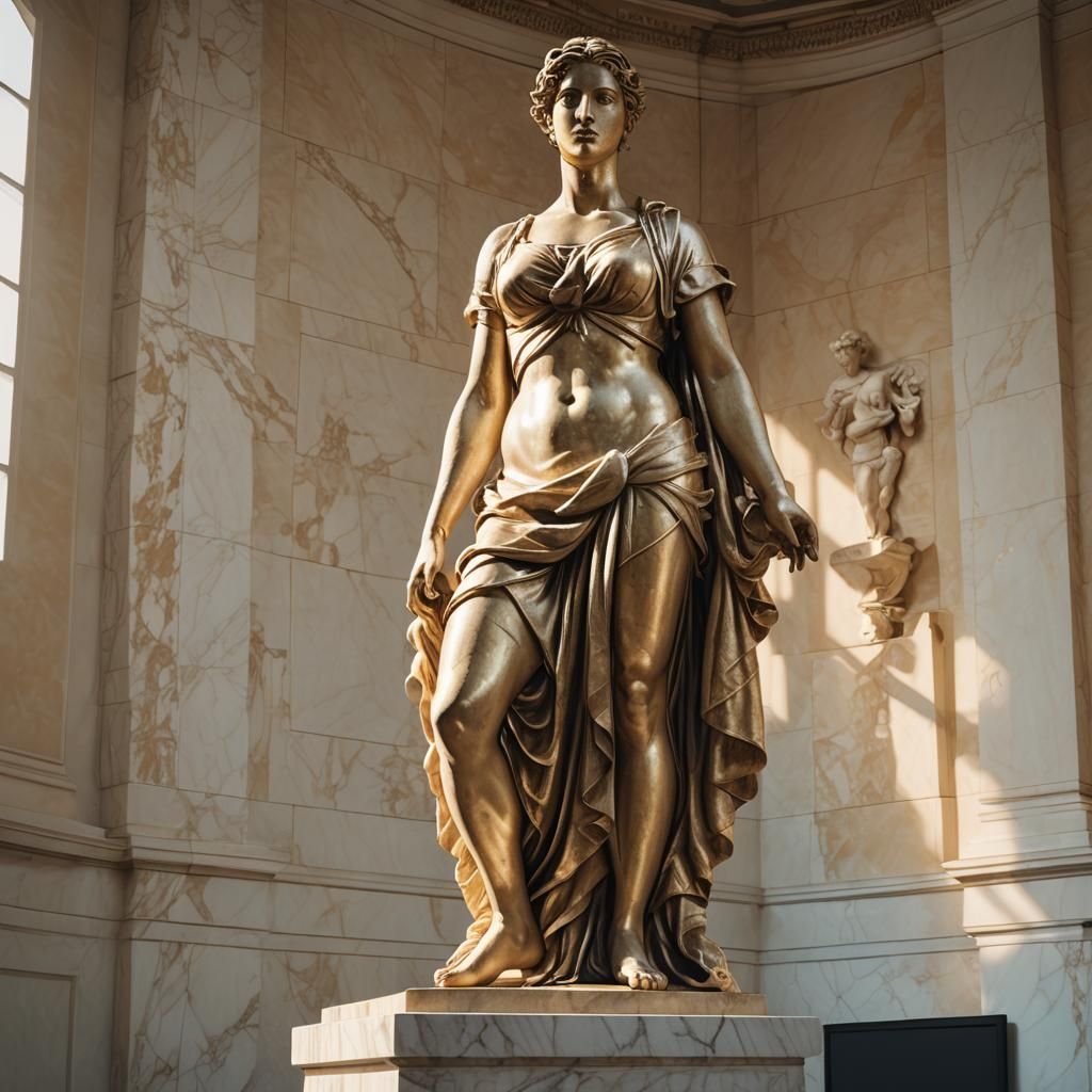 Hyperrealistic Venus de Milo Digital Sculpture
