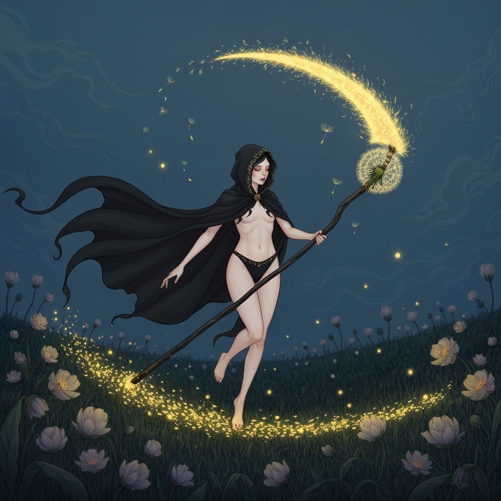 Dandelion Reaper in Art Nouveau Style