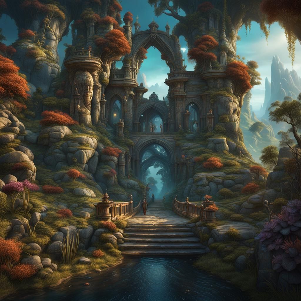Nature Goddess in Detailed Matte Painting