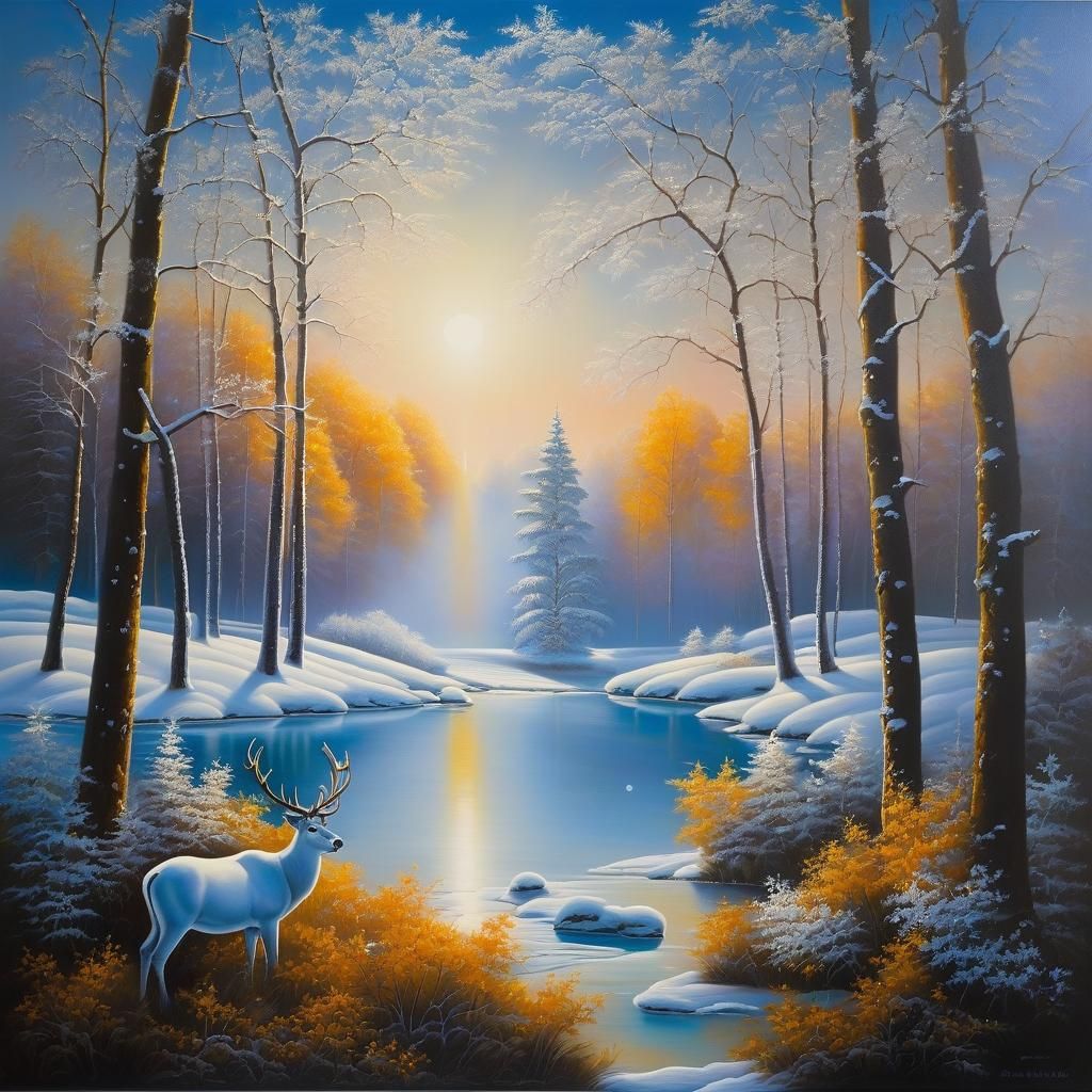 Delightful Abstract Painting with Clear Details