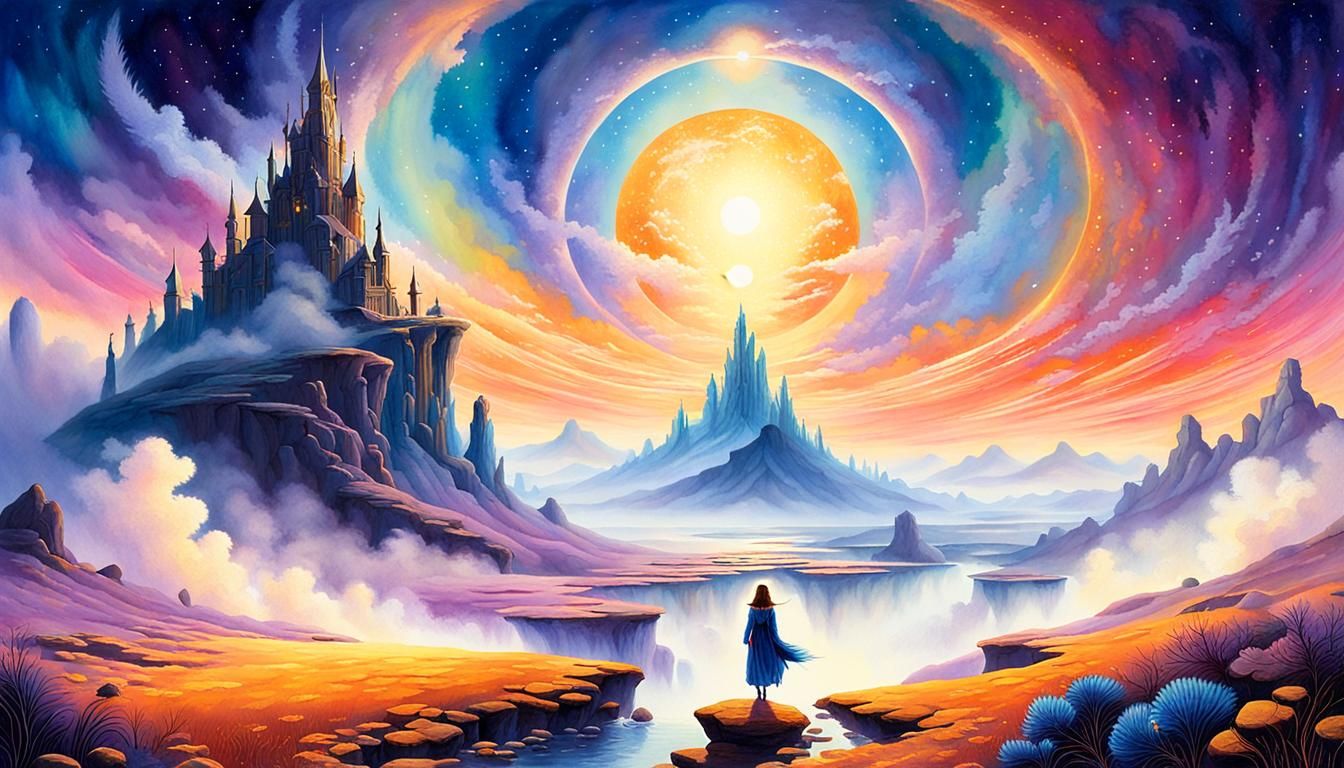 Dreamer at the Edge of a Mystical Realm