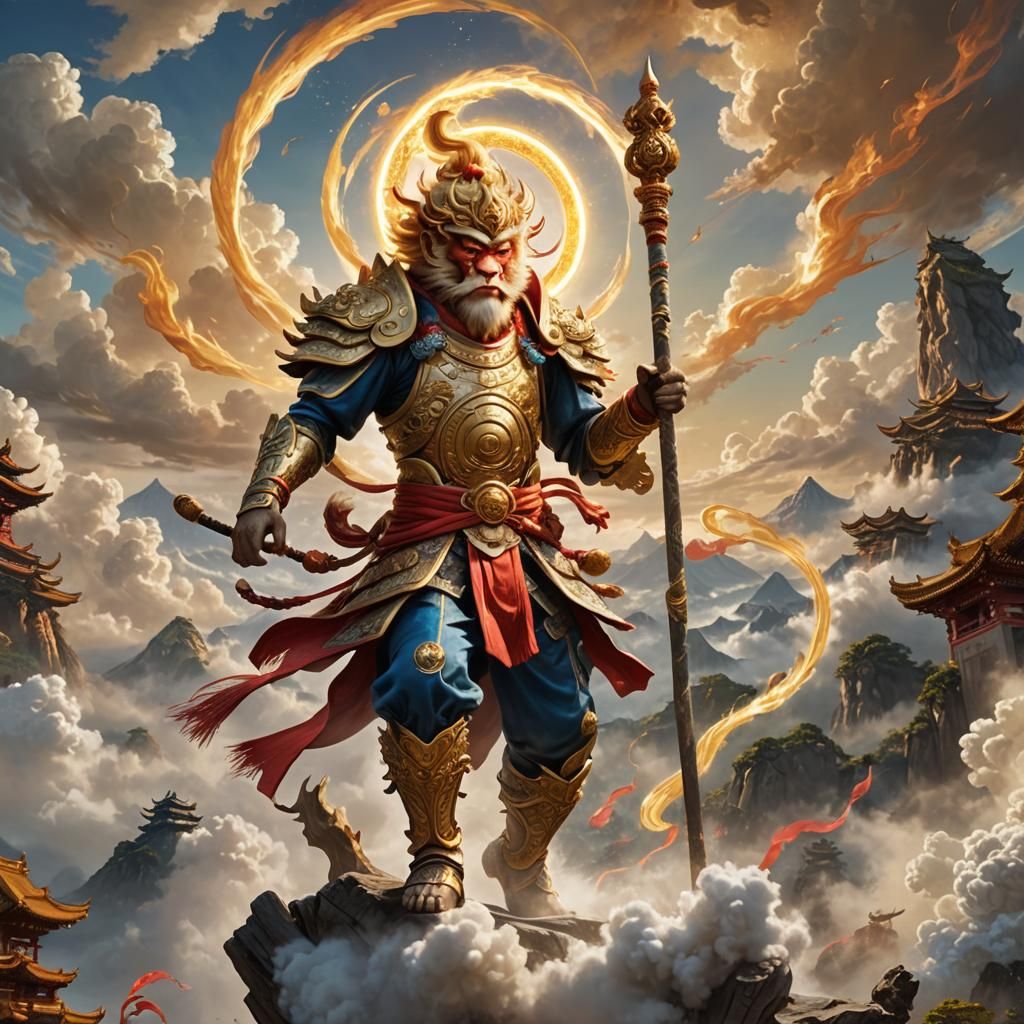 Sun Wukong: Hyper-Realistic Monkey King Concept Art