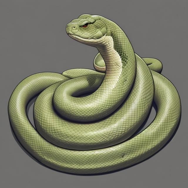 Obese Snake Generated by AI