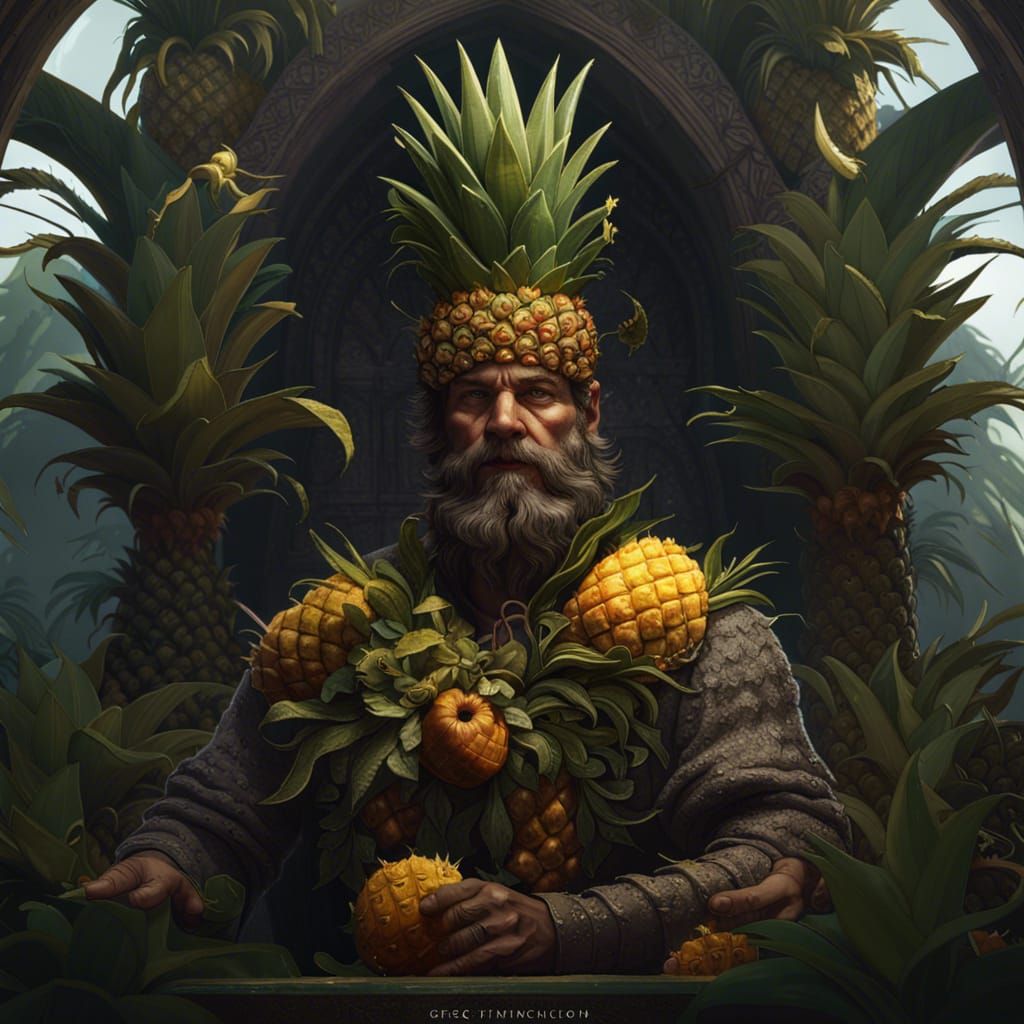 The Pineapple King: Dark Fantasy Concept Art