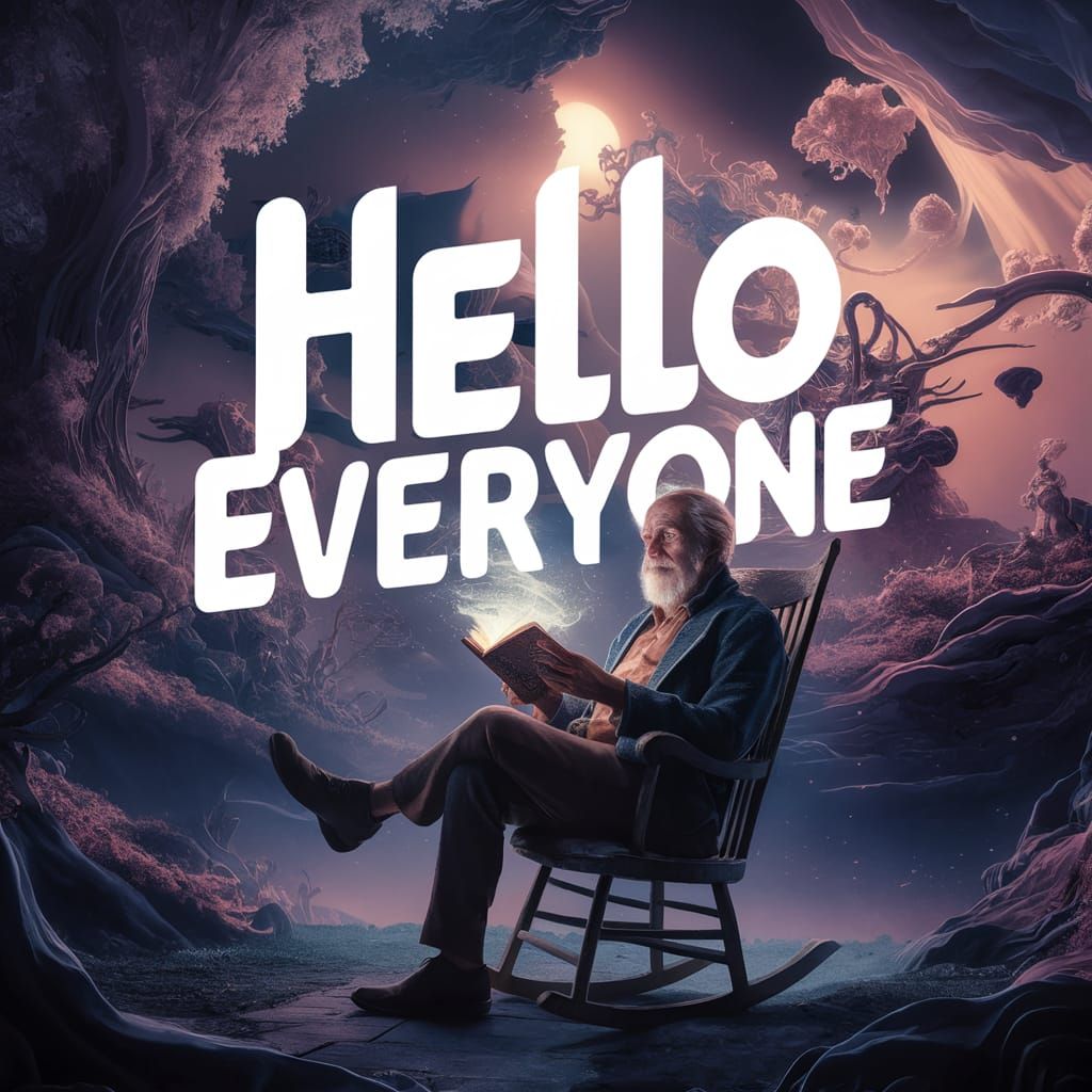 Old Man Reading a Mystical Book in Unreal Engine