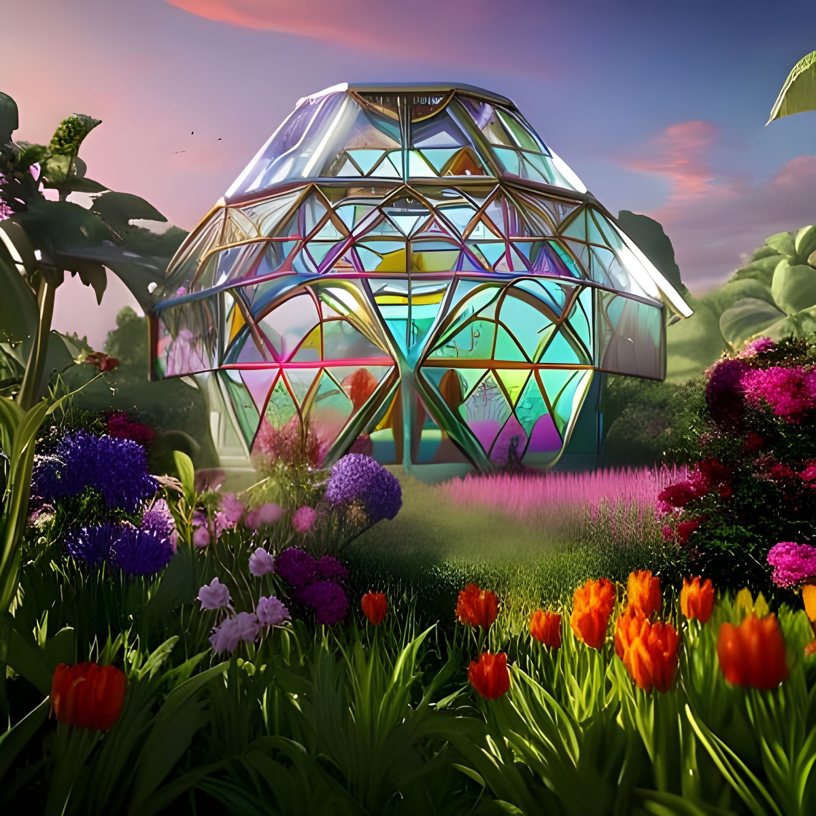 Octogonal crystal glass GreenHouse @toomanynates