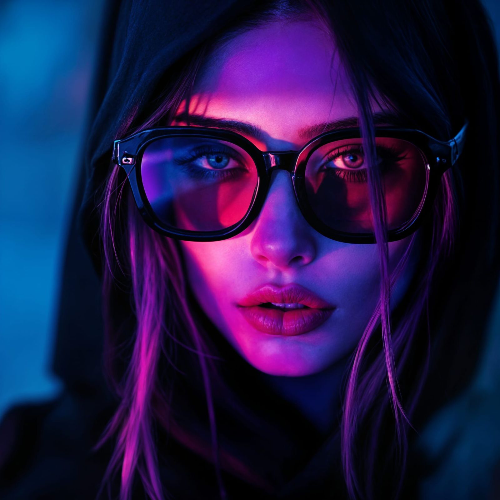 Grim Reaper in Purple Light