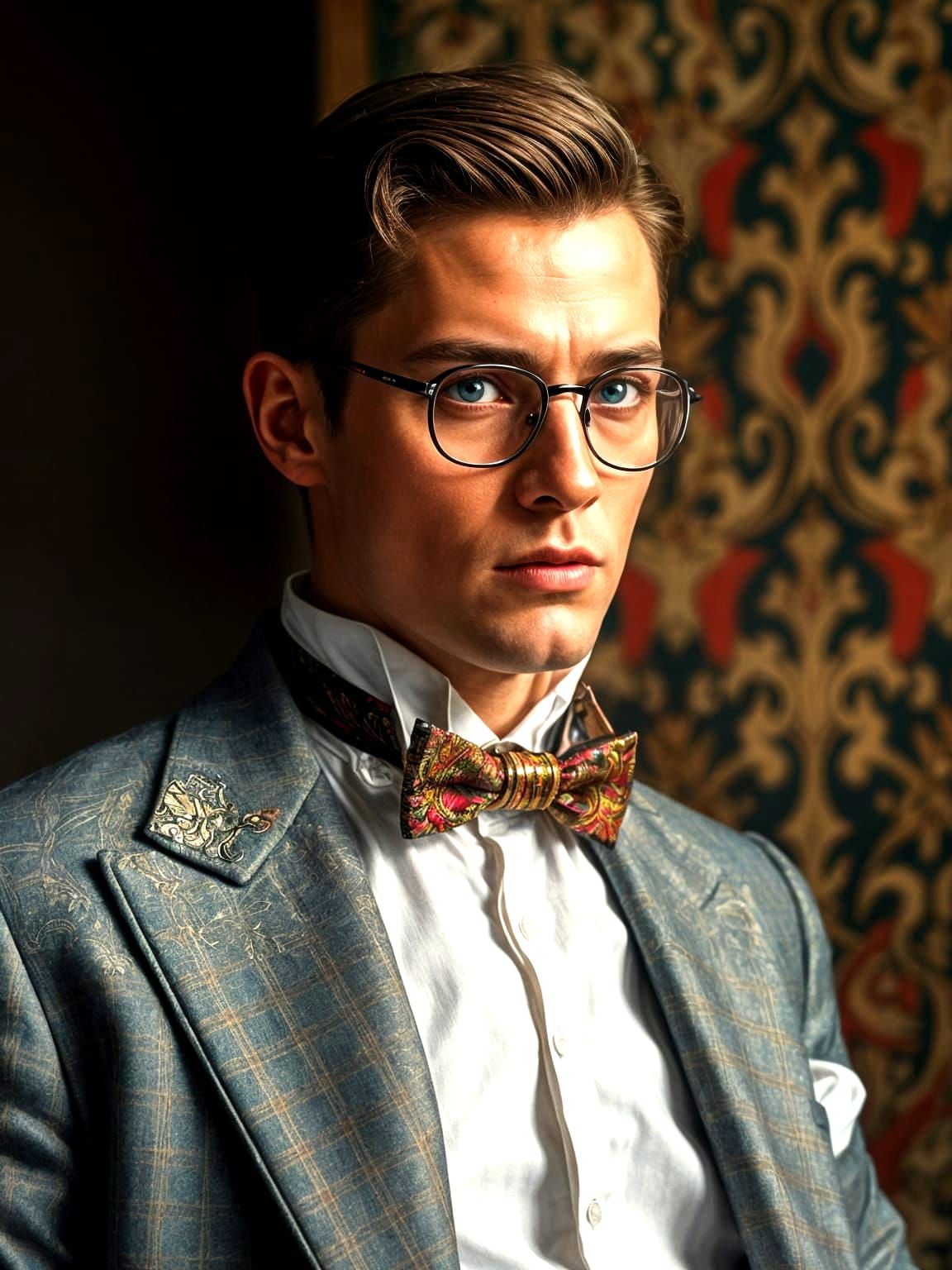 1950s Men's Fashion in Hyper-Realistic Style