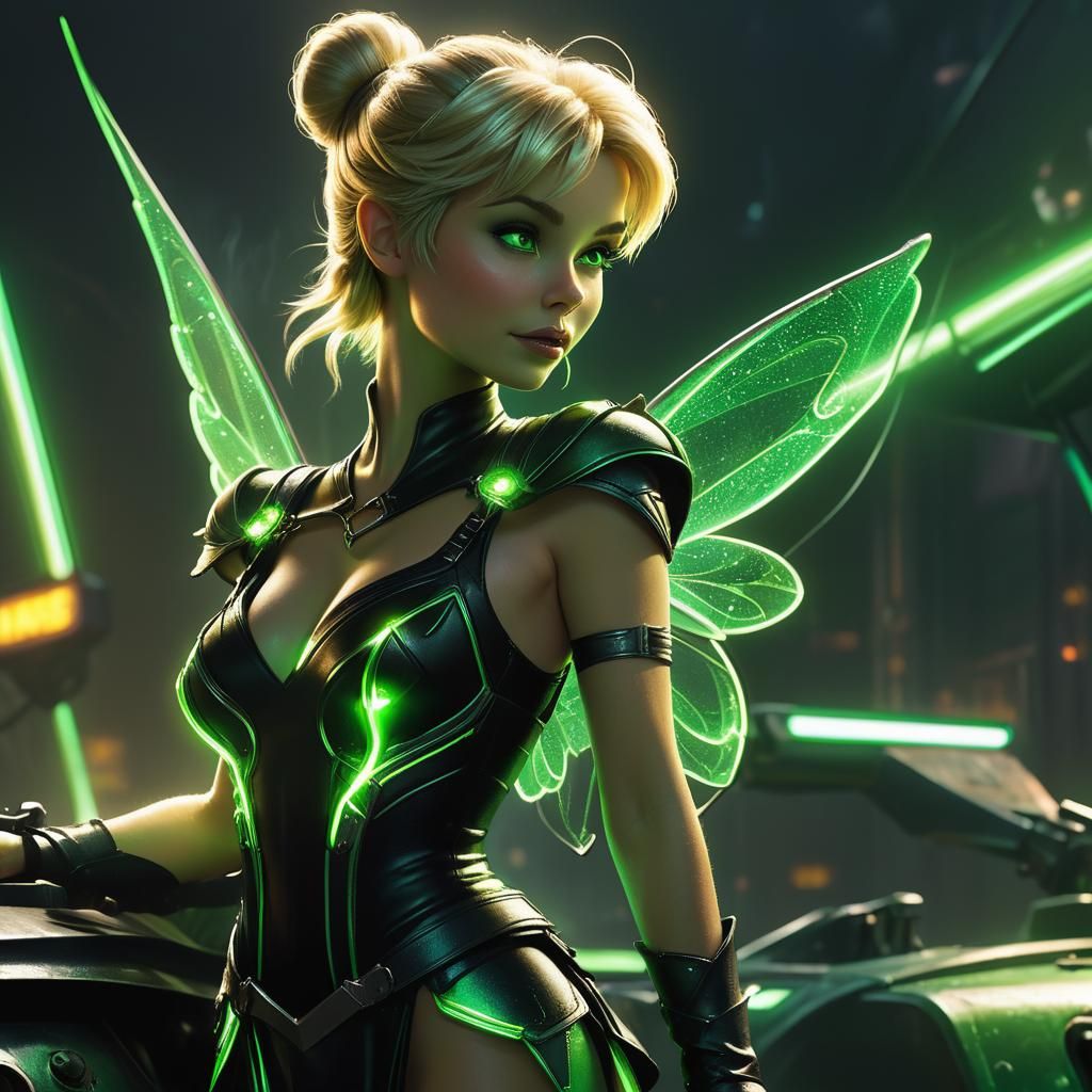 neon tinkerbell