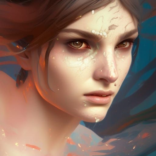 Detailed Portrait of a Snake Queen in Unreal Engine