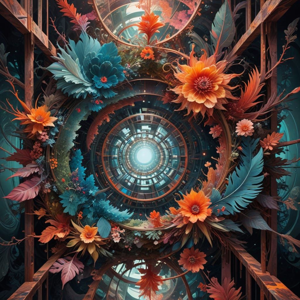 Surreal Crystals and Fractals in Infinite Symmetry