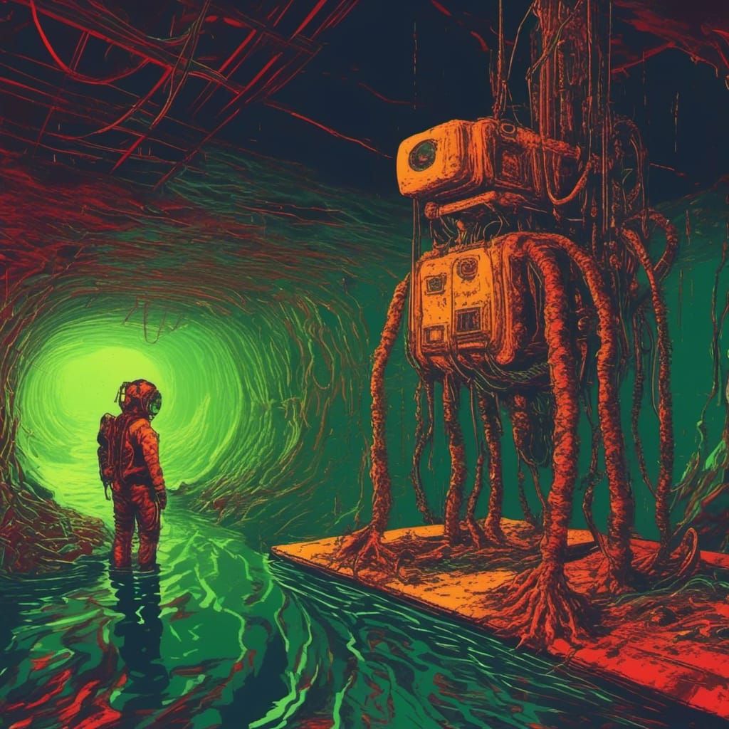 Surreal Submechanophobia Simulation of Sunken Structures