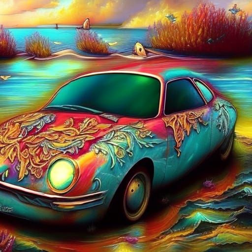 Saab 93 Coupe Drifting: Baroque Maritime Style