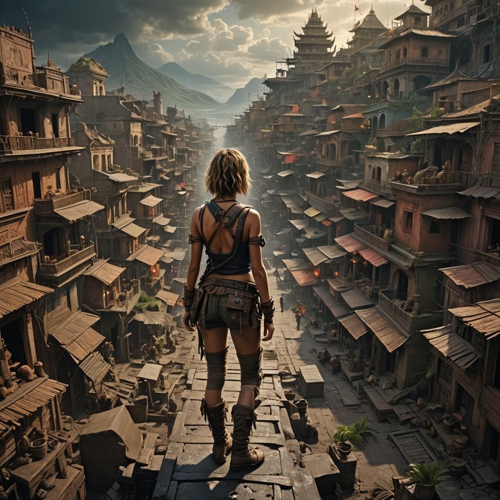 Dramatic Digital Painting of Woman