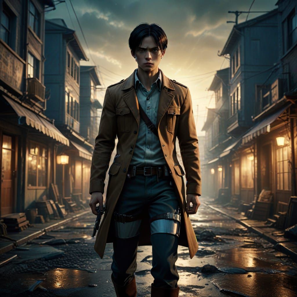 Levi Steps into Real Life in a Hyper-Realistic Cinematic Sce...