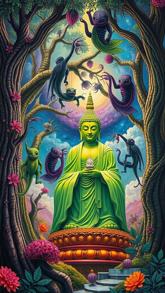 Dreamscape of a Very Strange Time and Place that has Creatur...