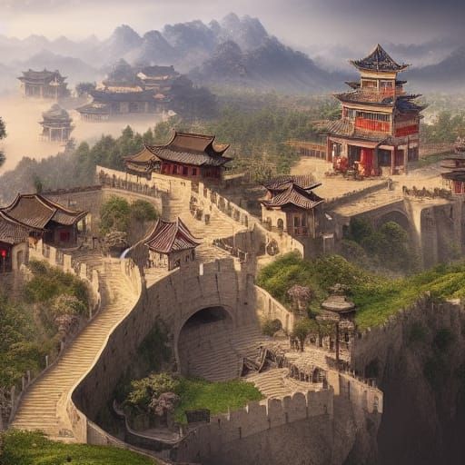 Epic Kaiserstadt in China: Digital Matte Painting