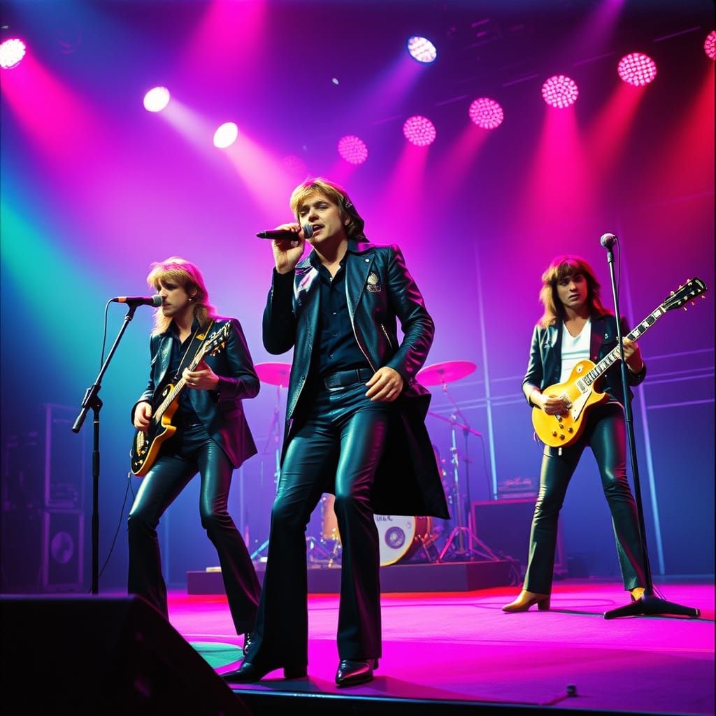 Duran Duran Concert in 80s Style