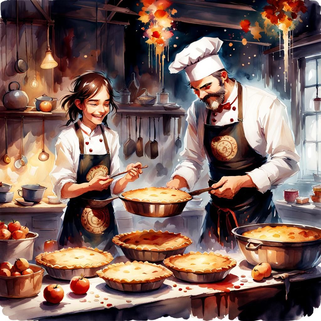 Inside the pie house