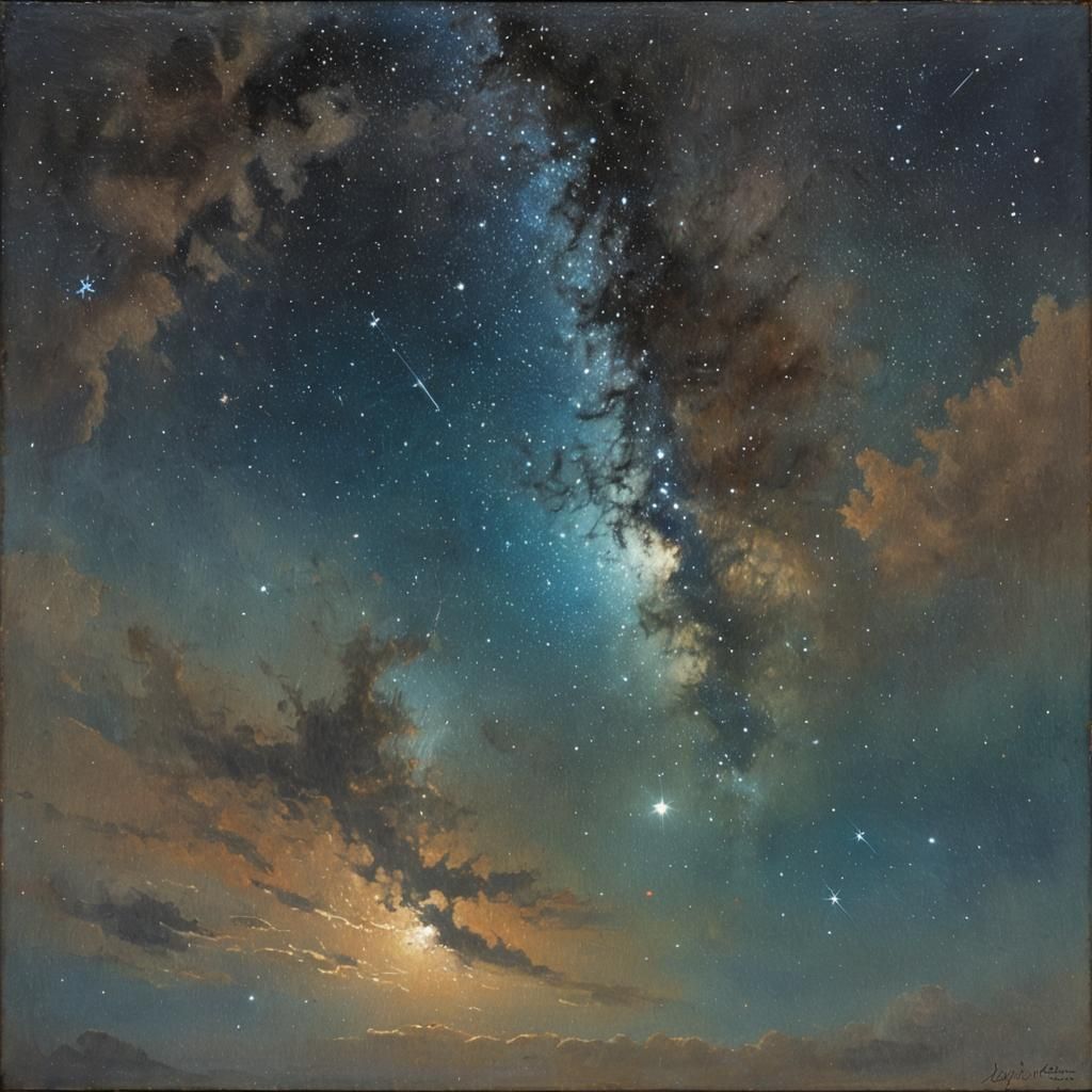 Night sky small stars