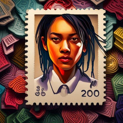 Hyperrealistic Stamp Commemorates 200 in Splash Art