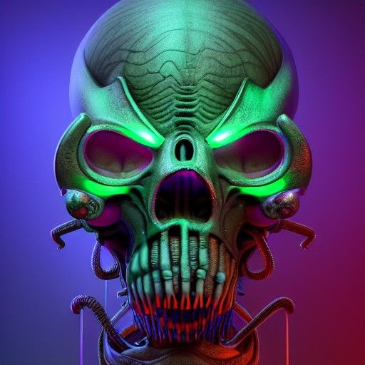 Halloween Baroque Horror Concept Art in 8k