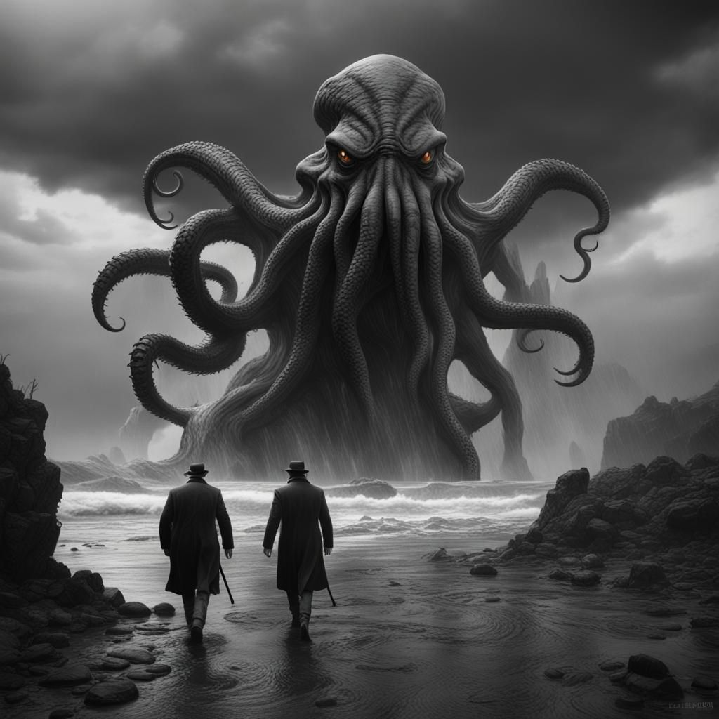Cthulhu and Adventurers in Stormy Weather