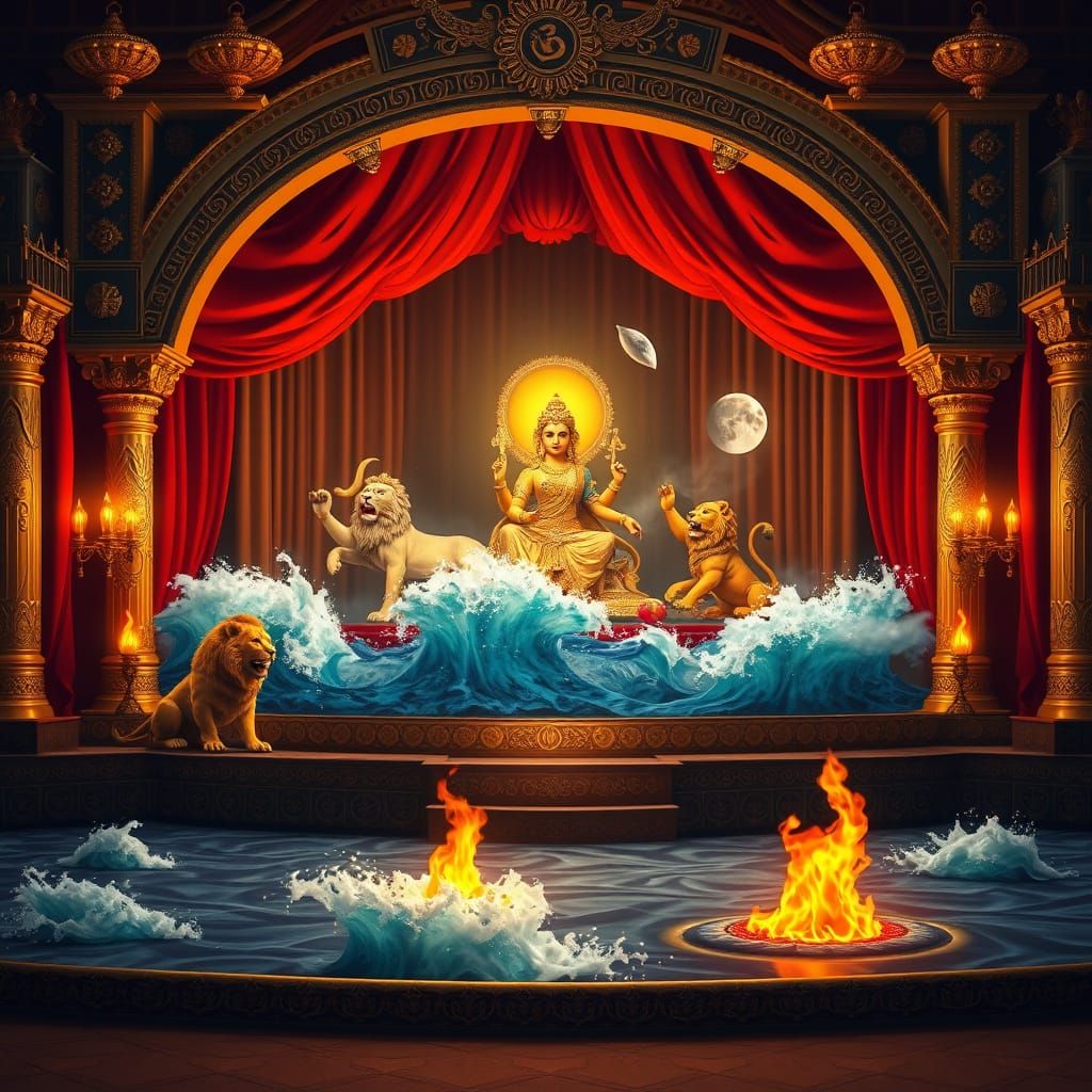 Neptune's Royal Stage in Cosmic Glory