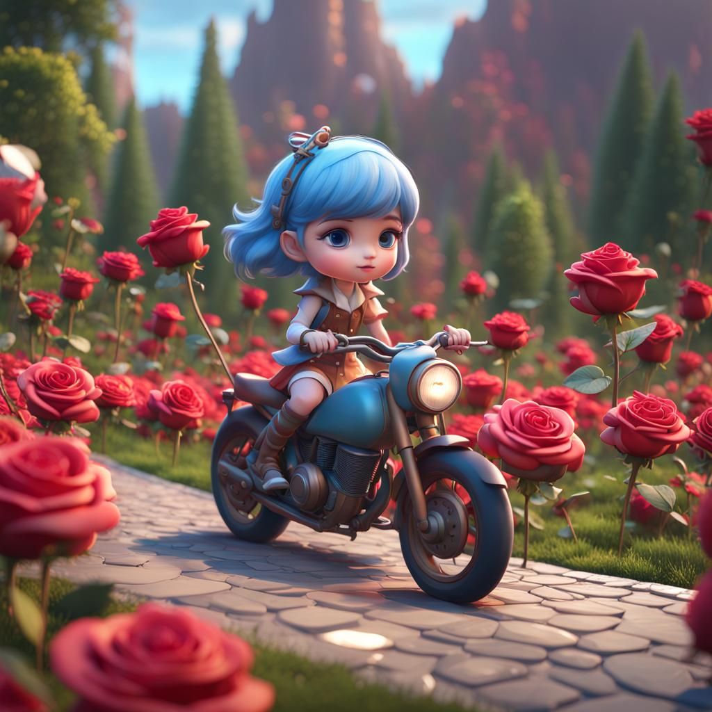 Wonderland Road Trip in Pixar-Style 3D Render