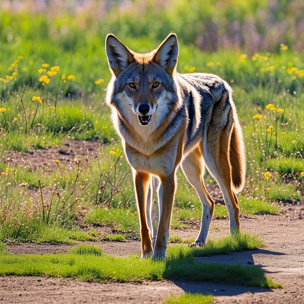 Playful Coyote Home in South Shield