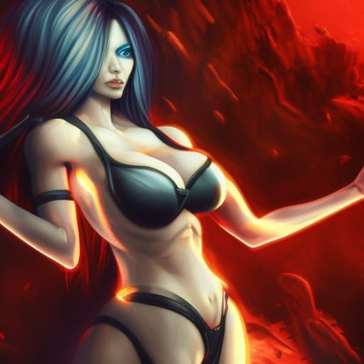 Fantasy Female Boss in Detailed Digital Painting