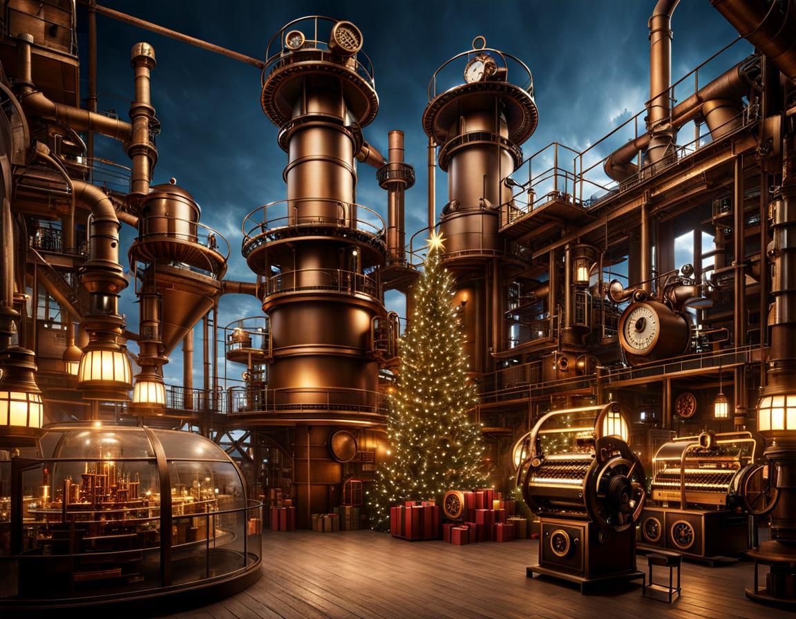 Steampunk Christmas Factory