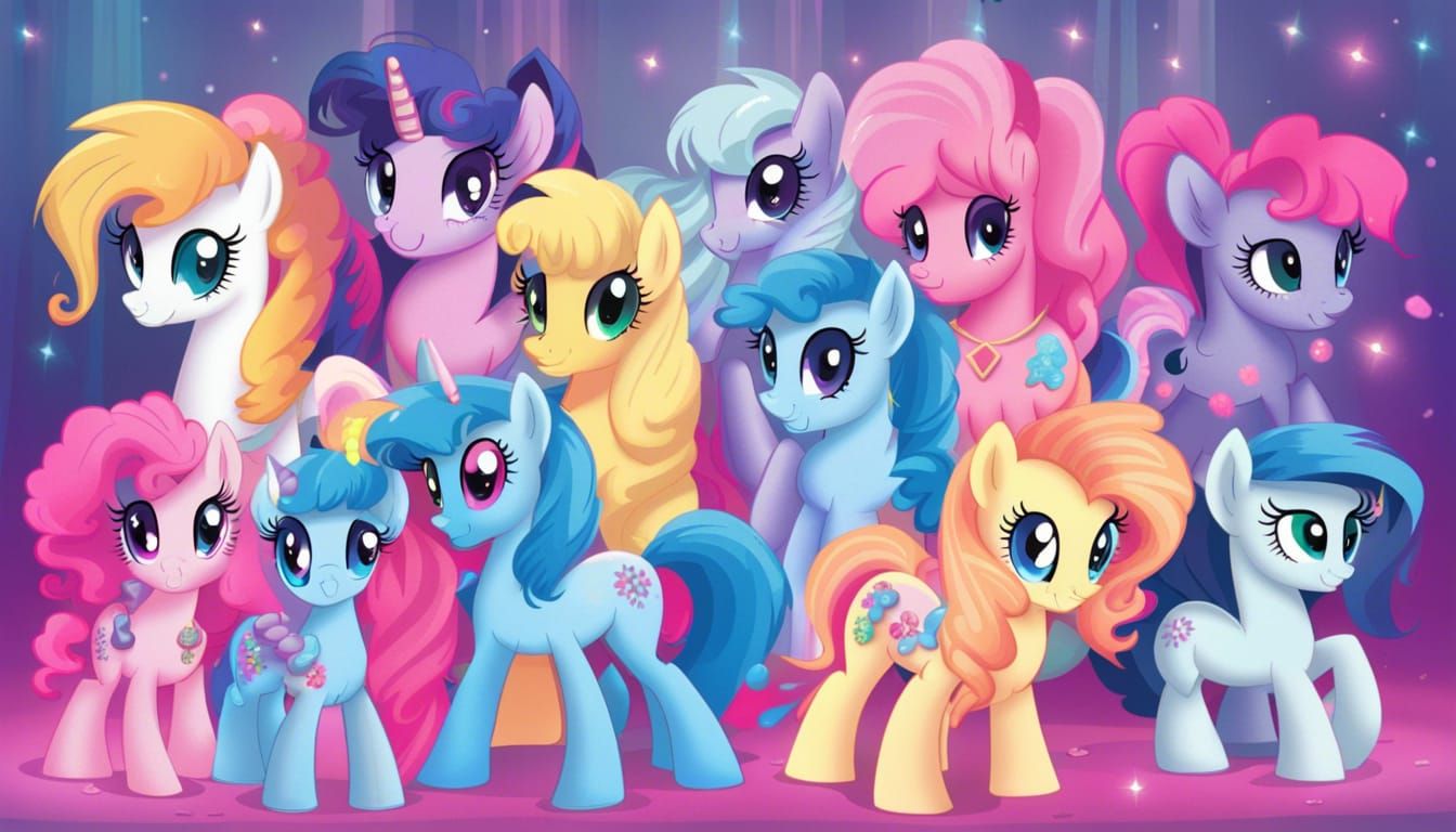 My Little Pony in 80s Style